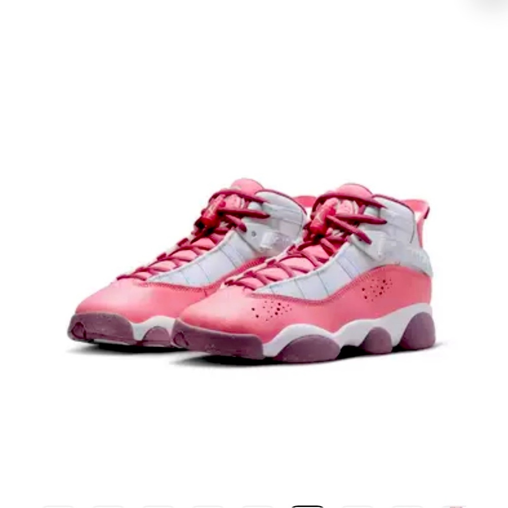 ⛹🏻‍♀️Coral Jordan Nike Air 6 Rings Girls size 6/women’s 8⛹🏻‍♀️